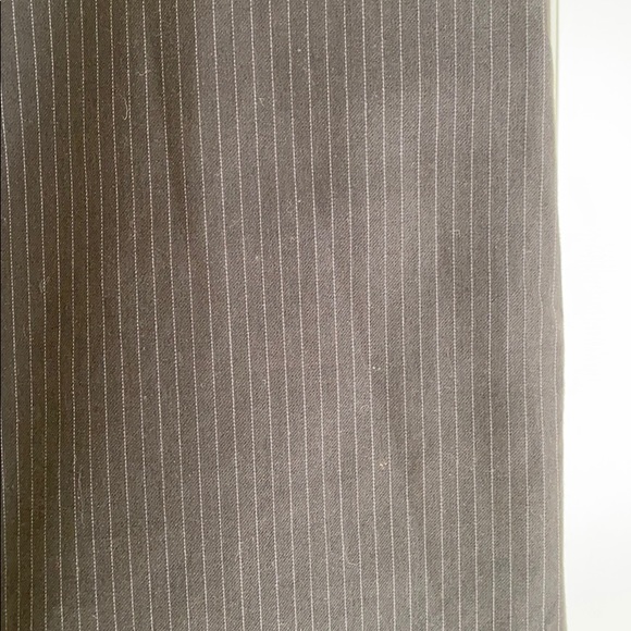 LOFT Charcoal Grey Pinstriped Skirt, Size 8 - Picture 2 of 7